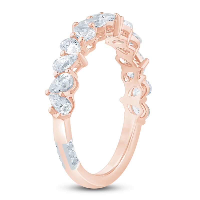 Main Image 2 of Pnina Tornai Pear-Shaped Lab-Grown Diamond Anniversary Ring 1 ct tw 14K Rose Gold