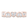 Thumbnail Image 3 of Pnina Tornai Pear-Shaped Lab-Grown Diamond Hearts Anniversary Ring 3/4 ct tw 14K Rose Gold