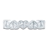 Thumbnail Image 3 of Pnina Tornai Pear-Shaped Lab-Grown Diamond Hearts Anniversary Ring 3/4 ct tw 14K White Gold