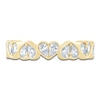 Thumbnail Image 3 of Pnina Tornai Pear-Shaped Lab-Grown Diamond Hearts Anniversary Ring 3/4 ct tw 14K Yellow Gold