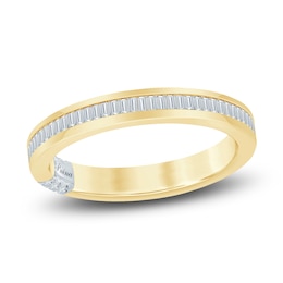 Pnina Tornai Baguette-Cut Lab-Grown Diamond Anniversary Ring 1/3 ct tw 14K Yellow Gold