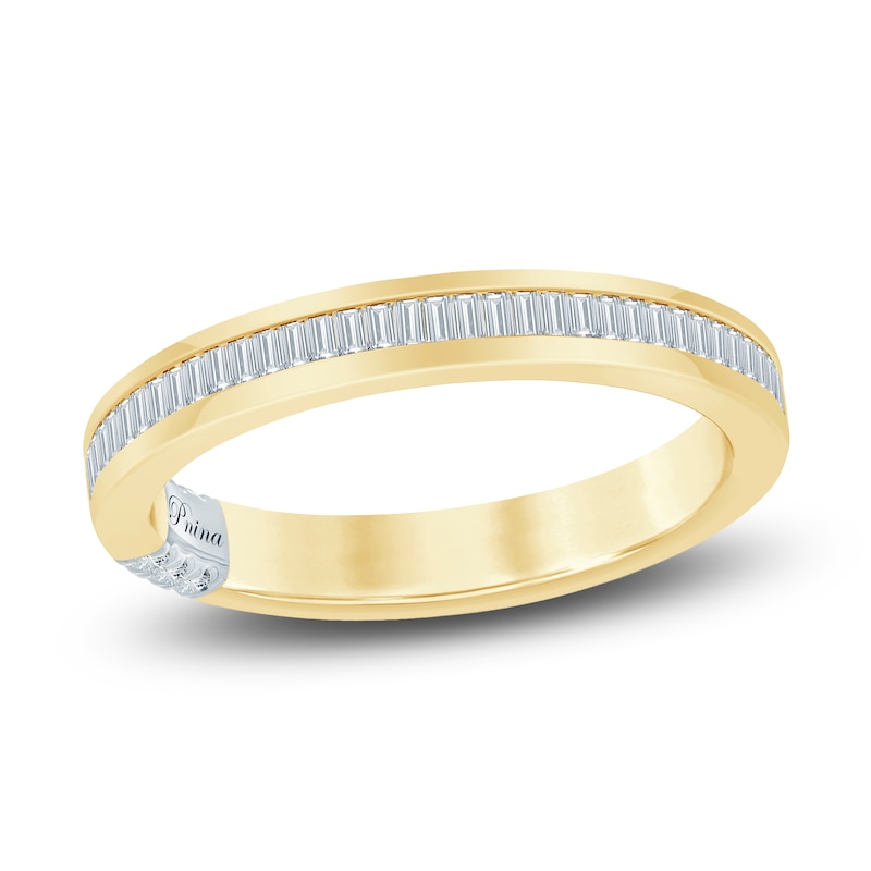 Main Image 1 of Pnina Tornai Baguette-Cut Lab-Grown Diamond Anniversary Ring 1/3 ct tw 14K Yellow Gold