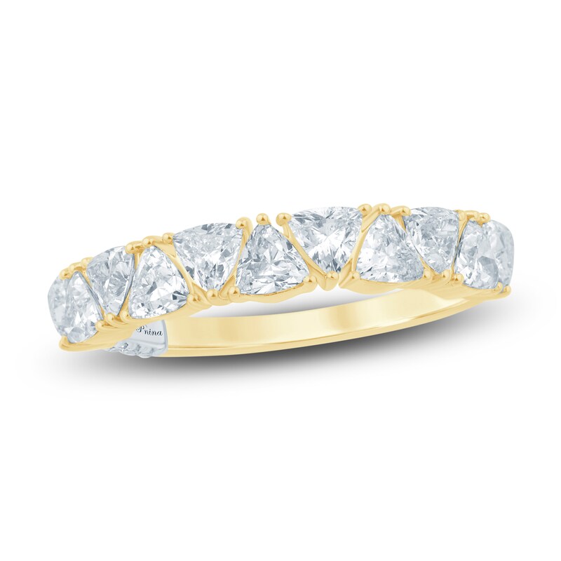 Main Image 1 of Pnina Tornai Trillion-Cut Lab-Grown Diamond Anniversary Ring 1-1/2 ct tw 14K Yellow Gold