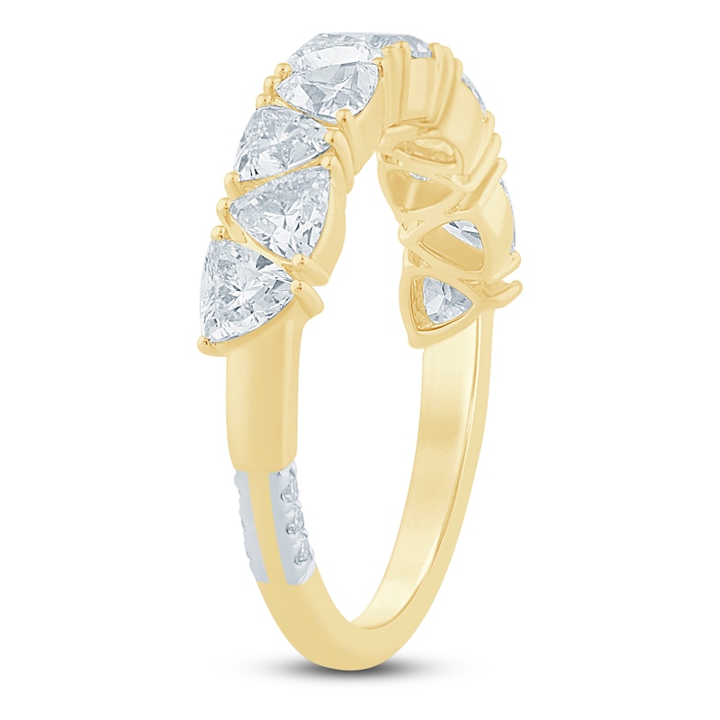 Main Image 2 of Pnina Tornai Trillion-Cut Lab-Grown Diamond Anniversary Ring 1-1/2 ct tw 14K Yellow Gold