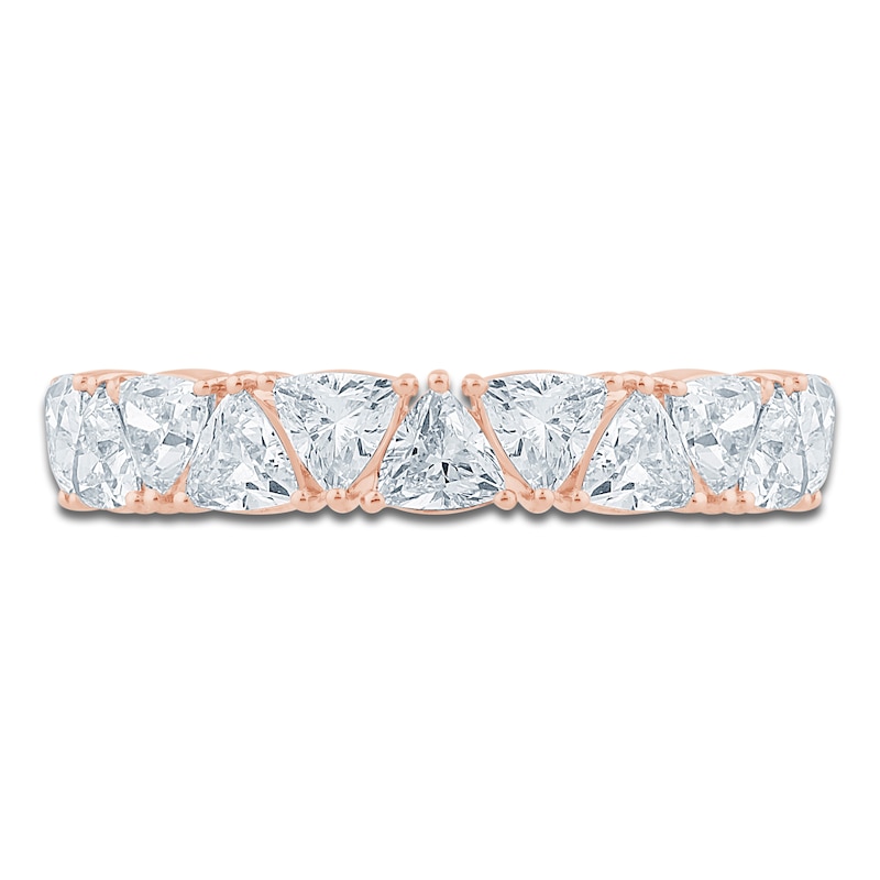 Main Image 3 of Pnina Tornai Trillion-Cut Lab-Grown Diamond Anniversary Ring 1-1/2 ct tw 14K Rose Gold