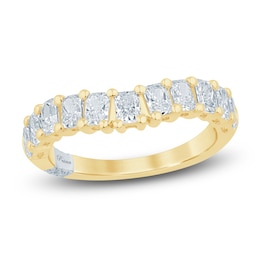 Pnina Tornai Radiant-Cut Lab-Grown Diamond Contour Anniversary Ring 1-1/2 ct tw 14K Yellow Gold