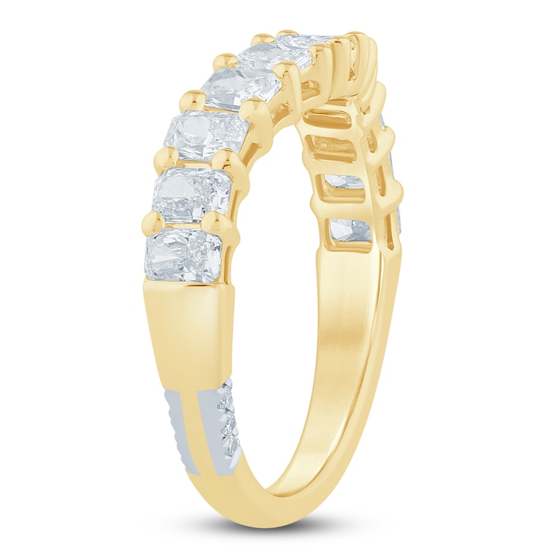 Main Image 2 of Pnina Tornai Radiant-Cut Lab-Grown Diamond Contour Anniversary Ring 1-1/2 ct tw 14K Yellow Gold