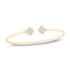 Thumbnail Image 1 of Diamond Open Cuff Bangle Bracelet 3/8 ct tw 14K Yellow Gold