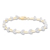 Thumbnail Image 1 of Brilliant Moments Diamond Leaf Link Bracelet 1-1/3 ct tw 14K Two-Tone Gold 7"