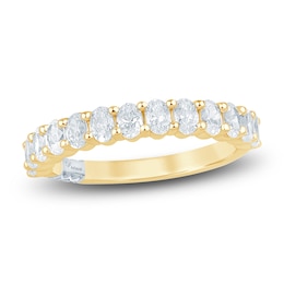 Pnina Tornai Oval-Cut Diamond Anniversary Ring 1-1/3 ct tw 14K Yellow Gold