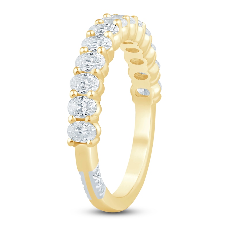 Main Image 2 of Pnina Tornai Oval-Cut Diamond Anniversary Ring 1-1/3 ct tw 14K Yellow Gold