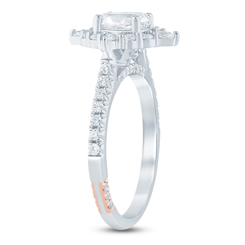 Main Image 2 of Pnina Tornai Oval-Cut Diamond Halo Engagement Ring 1-1/3 ct tw 14K White Gold