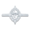 Thumbnail Image 3 of Pnina Tornai Oval-Cut Diamond Halo Engagement Ring 1-1/3 ct tw 14K White Gold