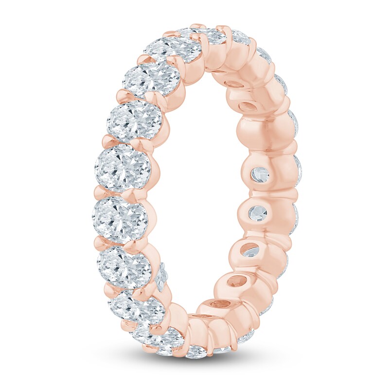Main Image 2 of Pnina Tornai Lab-Grown Oval-Cut Diamond Eternity Band 3-1/5 ct tw 14K Rose Gold