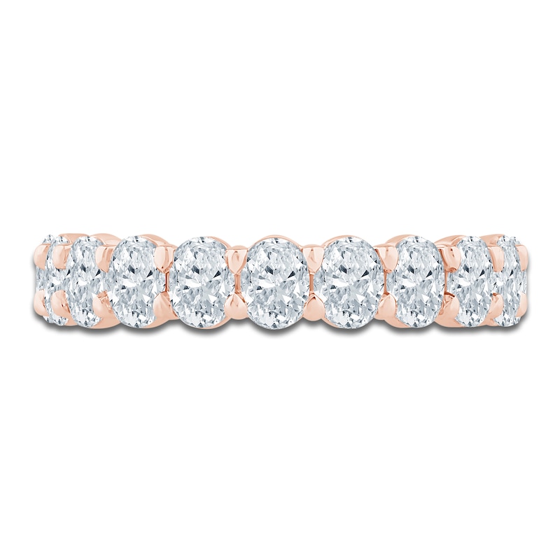 Main Image 3 of Pnina Tornai Lab-Grown Oval-Cut Diamond Eternity Band 3-1/5 ct tw 14K Rose Gold