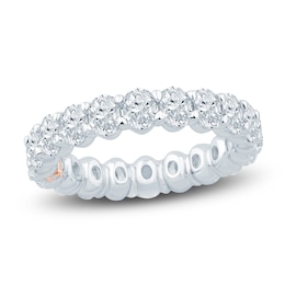 Pnina Tornai Lab-Grown Oval-Cut Diamond Eternity Band 3-1/5 ct tw 14K White Gold