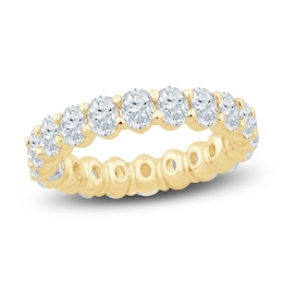 Pnina Tornai Lab-Grown Oval-Cut Diamond Eternity Band 3-1/5 ct tw 14K Yellow Gold
