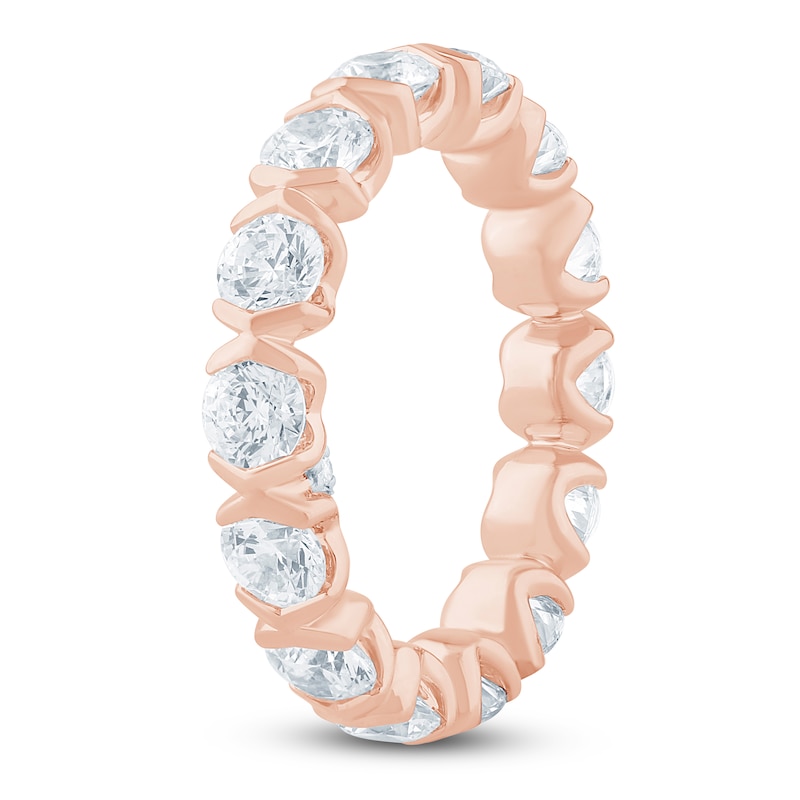 Main Image 2 of Pnina Tornai Lab-Grown Round Diamond Eternity Band 3-1/2 ct tw 14K Rose Gold