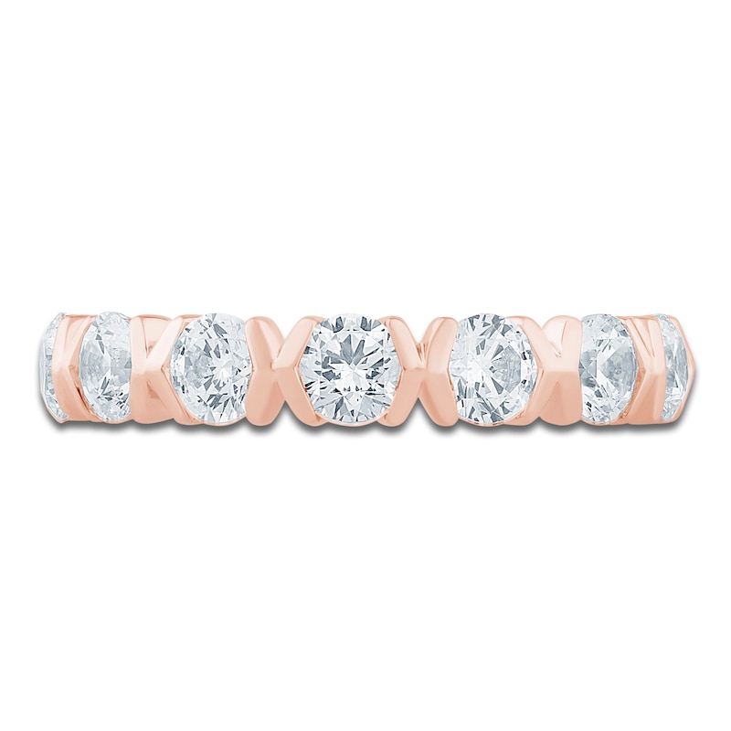 Main Image 3 of Pnina Tornai Lab-Grown Round Diamond Eternity Band 3-1/2 ct tw 14K Rose Gold