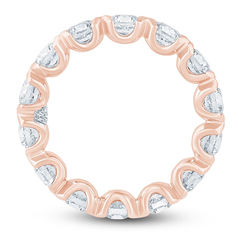 Main Image 4 of Pnina Tornai Lab-Grown Round Diamond Eternity Band 3-1/2 ct tw 14K Rose Gold