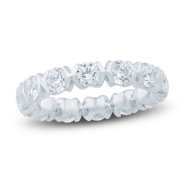 Pnina Tornai Lab-Grown Round Diamond Eternity Band 3-1/2 ct tw 14K White Gold