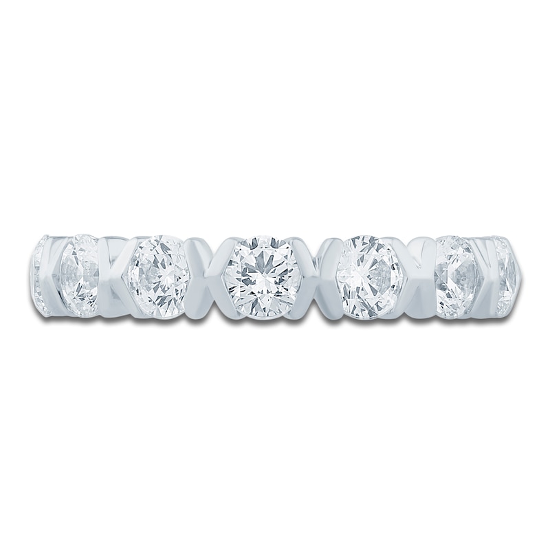 Main Image 3 of Pnina Tornai Lab-Grown Round Diamond Eternity Band 3-1/2 ct tw 14K White Gold