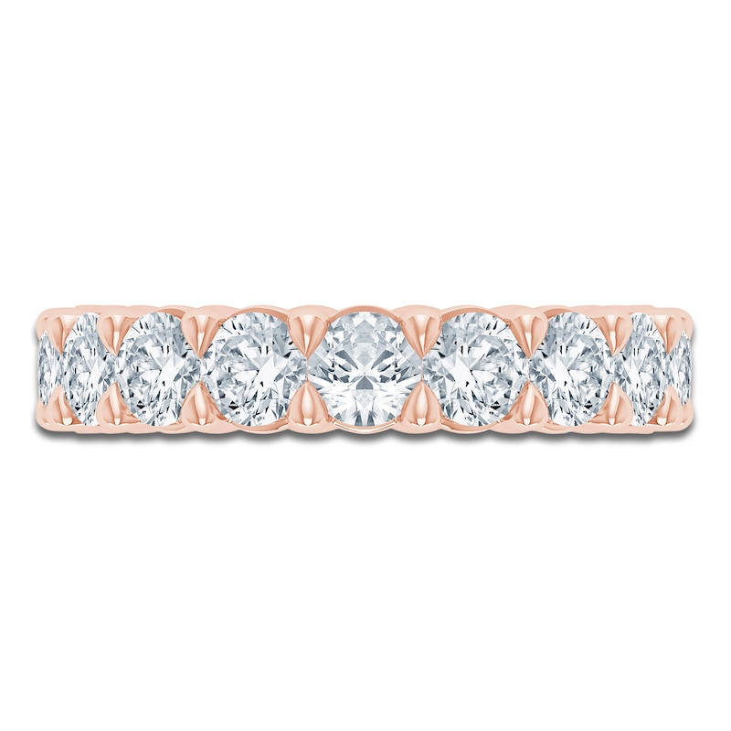 Main Image 3 of Pnina Tornai Lab-Grown Round Diamond Eternity Band 4-1/4 ct tw 14K Rose Gold