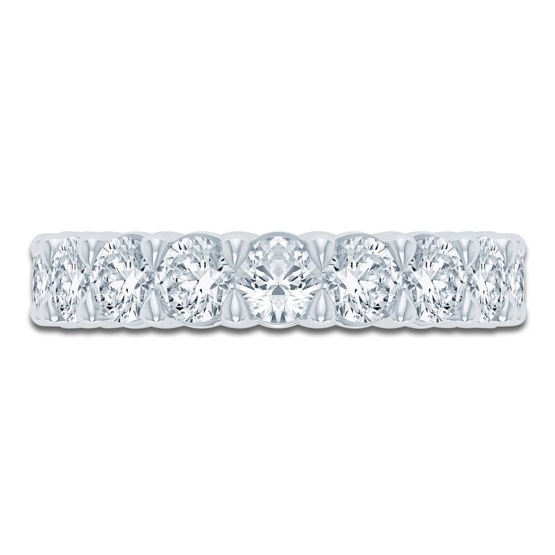 Main Image 3 of Pnina Tornai Lab-Grown Round Diamond Eternity Band 4-1/4 ct tw 14K White Gold