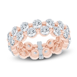 Pnina Tornai Lab-Grown Round Diamond Double Eternity Band 4-1/8 ct tw 14K Rose Gold