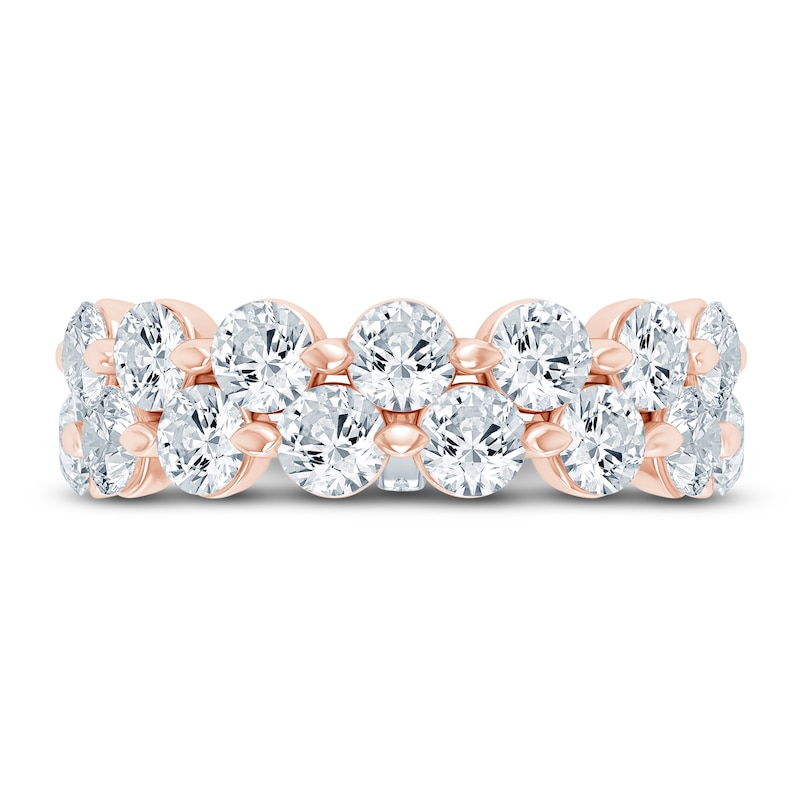 Main Image 3 of Pnina Tornai Lab-Grown Round Diamond Double Eternity Band 4-1/8 ct tw 14K Rose Gold
