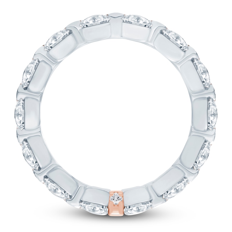 Main Image 4 of Pnina Tornai Lab-Grown Round Diamond Double Eternity Band 4-1/8 ct tw 14K White Gold