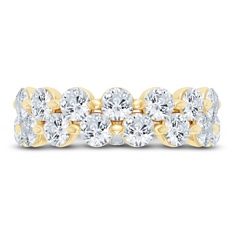 Main Image 3 of Pnina Tornai Lab-Grown Round Diamond Double Eternity Band 4-1/8 ct tw 14K Yellow Gold