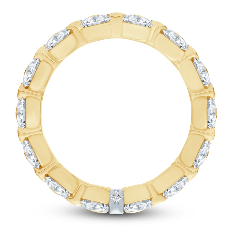 Main Image 4 of Pnina Tornai Lab-Grown Round Diamond Double Eternity Band 4-1/8 ct tw 14K Yellow Gold