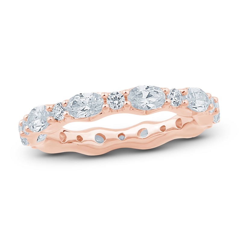 Main Image 1 of Pnina Tornai Round & Oval-Cut Lab-Created Diamond Eternity Band 2 ct tw 14K Rose Gold