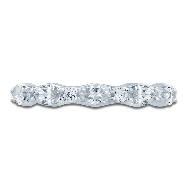 Main Image 3 of Pnina Tornai Round & Oval-Cut Lab-Grown Diamond Eternity Band 2 ct tw 14K White Gold