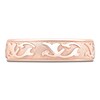 Thumbnail Image 3 of Men's Scroll Pattern Sandblast Wedding Band 18K Rose Gold 5.9mm