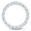 Thumbnail Image 2 of Certified Oval-Cut Diamond Eternity Band 3 - 4 ct tw 14K White Gold