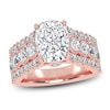 Thumbnail Image 1 of Elongated Cushion-Cut Created By Jared Studio Lab-Grown Diamond Engagement Ring 3-3/4 ct tw 14K Rose Gold