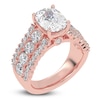 Thumbnail Image 2 of Elongated Cushion-Cut Created By Jared Studio Lab-Grown Diamond Engagement Ring 3-3/4 ct tw 14K Rose Gold