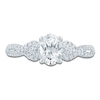 Thumbnail Image 3 of Oval-Cut Lab-Grown Diamond Twist Shank Engagement Ring 1 ct tw 14K White Gold