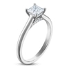 Thumbnail Image 2 of Princess-Cut Lab-Grown Diamond Solitaire Plus Engagement Ring 7/8 ct tw Platinum (VS2/F)
