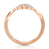 Thumbnail Image 2 of J'Lure Lab-Grown Diamond Scalloped Wedding Band 1/6 ct tw 18K Rose Gold