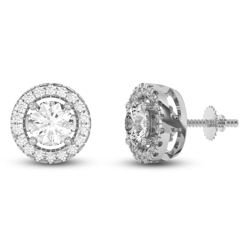 Main Image 5 of Lab-Grown Diamond Earring Jackets 1/5 ct tw 10K White Gold (Jacket Only)