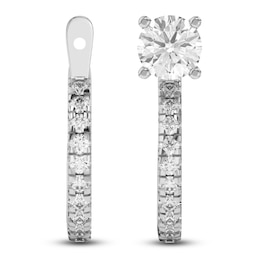 Lab-Grown Diamond Earring Hoop Jackets 1/3 ct tw 10K White Gold (Jacket Only)