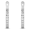 Thumbnail Image 3 of Lab-Grown Diamond Earring Hoop Jackets 1/3 ct tw 10K White Gold (Jacket Only)