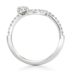 Thumbnail Image 2 of J'Lure Pear Step-Cut Lab-Grown Diamond Contour Wedding Band 3/8 ct tw 18K White Gold