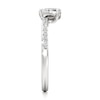 Thumbnail Image 3 of J'Lure Pear Step-Cut Lab-Grown Diamond Contour Wedding Band 3/8 ct tw 18K White Gold