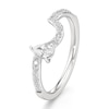 Thumbnail Image 4 of J'Lure Pear Step-Cut Lab-Grown Diamond Contour Wedding Band 3/8 ct tw 18K White Gold
