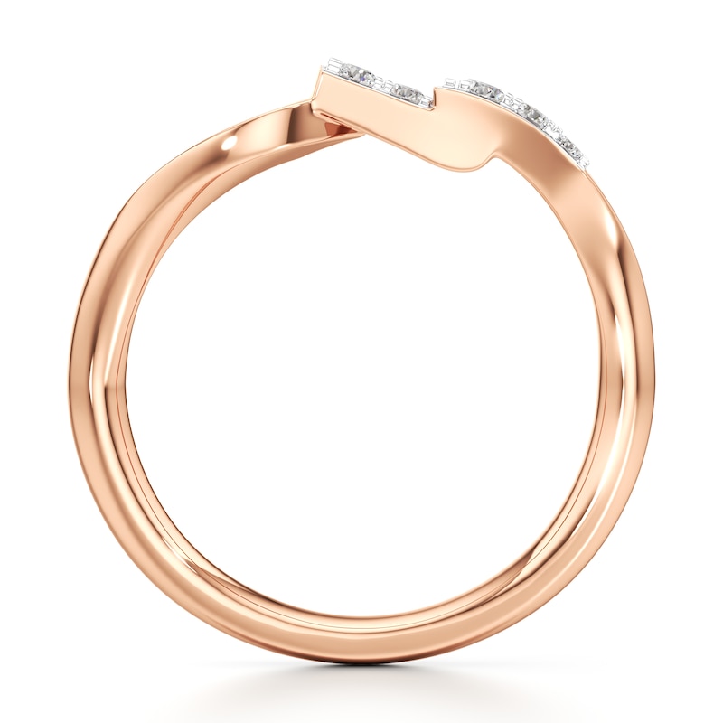 Main Image 2 of J'Lure Lab-Grown Diamond Wedding Band 1/8 ct tw 18K Rose Gold