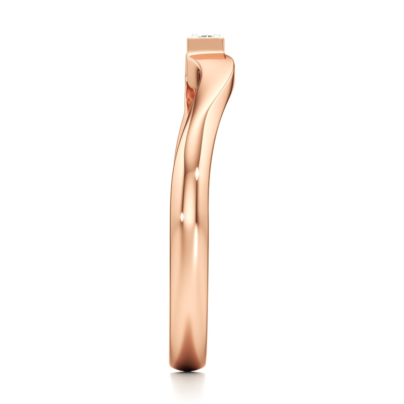 Main Image 3 of J'Lure Lab-Grown Diamond Wedding Band 1/8 ct tw 18K Rose Gold